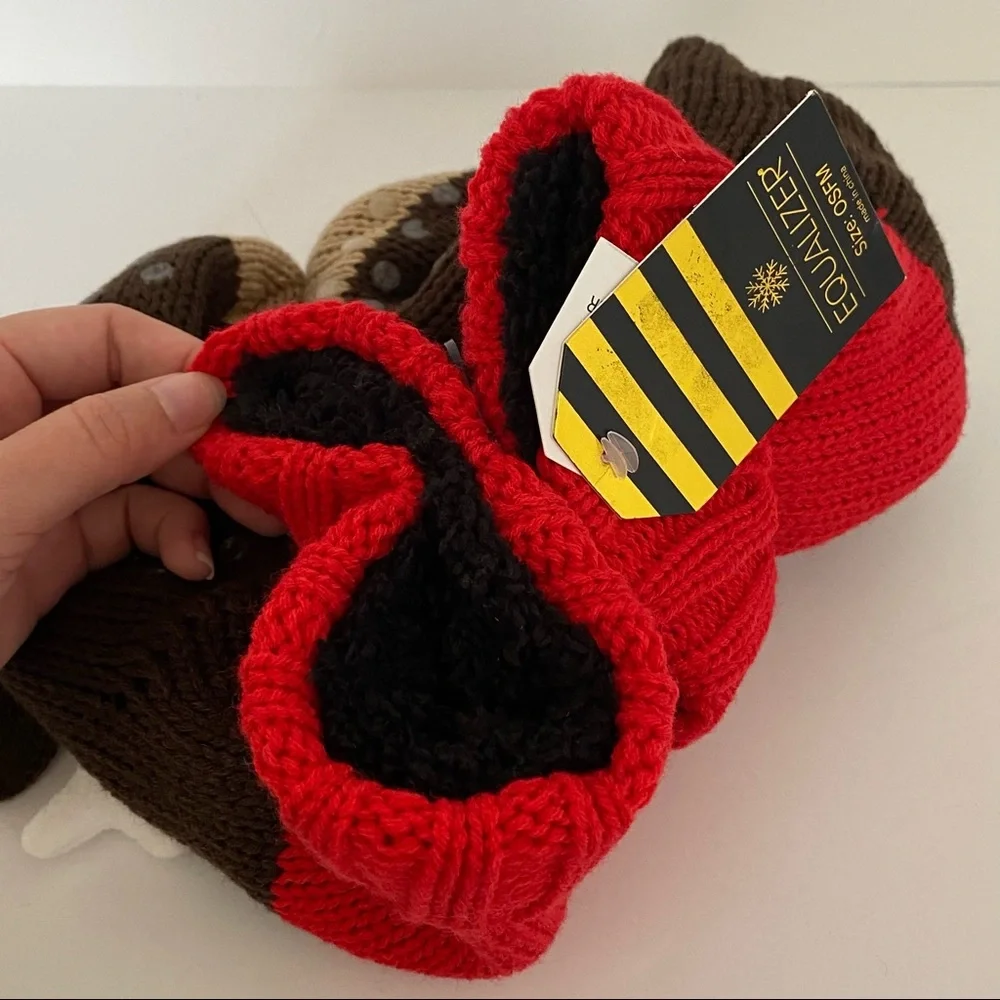 4/$25 NWT Rudolf the Red Nose Reindeer Christmas Socks size One Size Fits Most